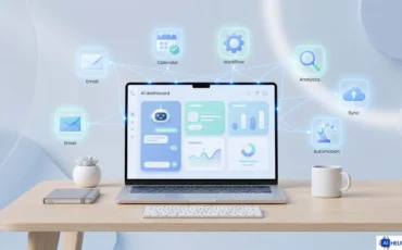 AI agents for small businesses managing workflows on a modern dashboard
