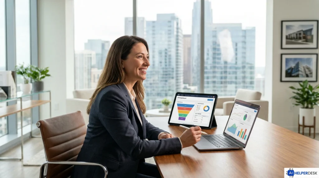AI agents for real estate helping agent manage leads on CRM dashboard