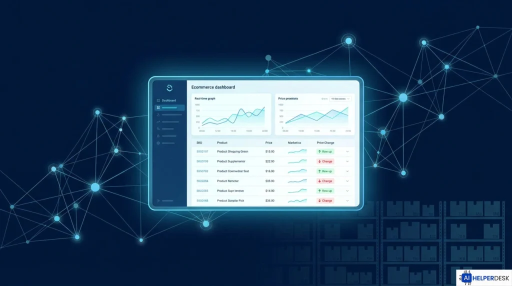 AI agents in e-commerce managing inventory and pricing automation dashboard