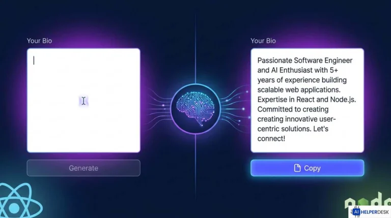 AI Bio Generator Tool: How to Build and Monetize a Micro Tool Site Using React and Node.js