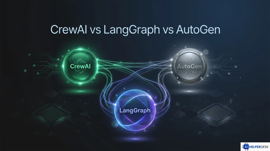 Comparison of open-source AI agents frameworks CrewAI vs AutoGen vs LangGraph